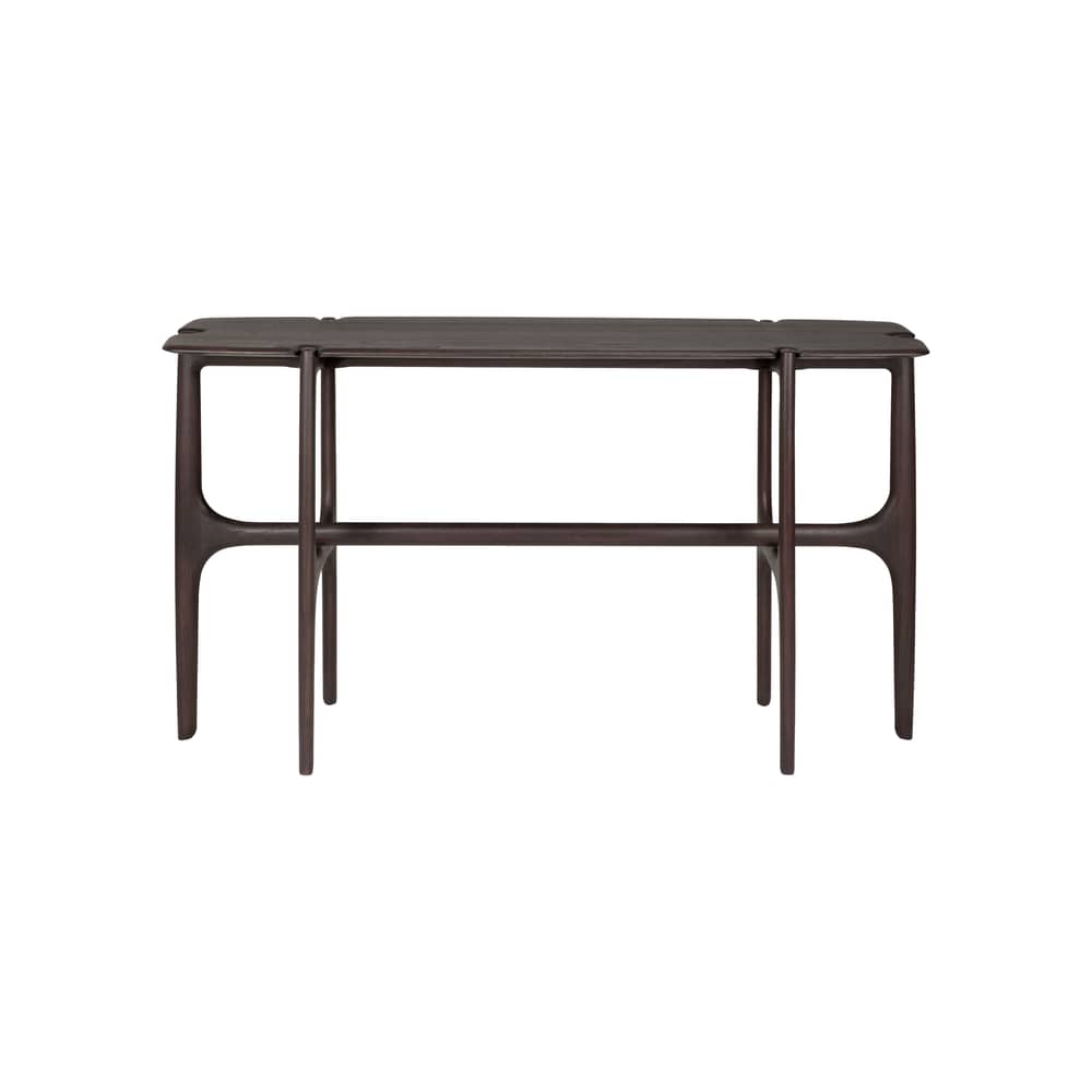 Console PI bois marron / 140 x 42 x H 78 cm - Teck massif - Ethnicraft - Teck brun foncé - Teck massif