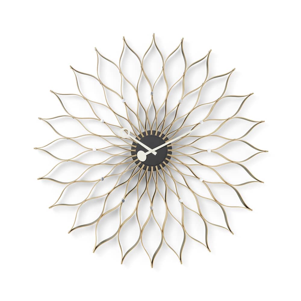 Horloge Sunflower Clock / By George Nelson, 1948-1960 / Ø 75 cm - Vitra - Bouleau - Bouleau