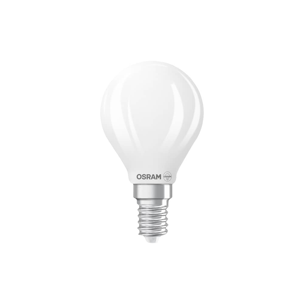 Lampadina LED E14 dimmable Mini Globe P45 vetro bianco Frosted / 5,9 W (= 60 W) - Bianco caldo - Osram - Lucido - Vetro