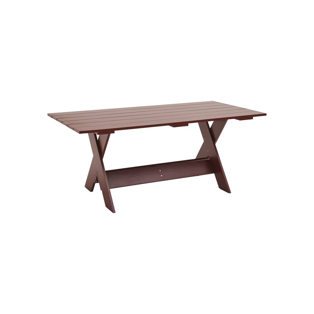 Hay Crate Outdoor Rectangular table - oxyde red | Made In Design UK