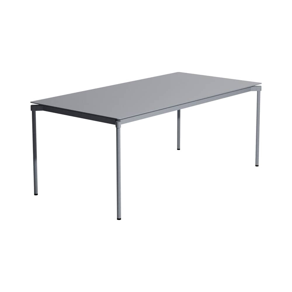 Fromme Rectangular table metal grey / Aluminium - 180 x 90 cm - Petite Friture - Stone grey - Aluminium