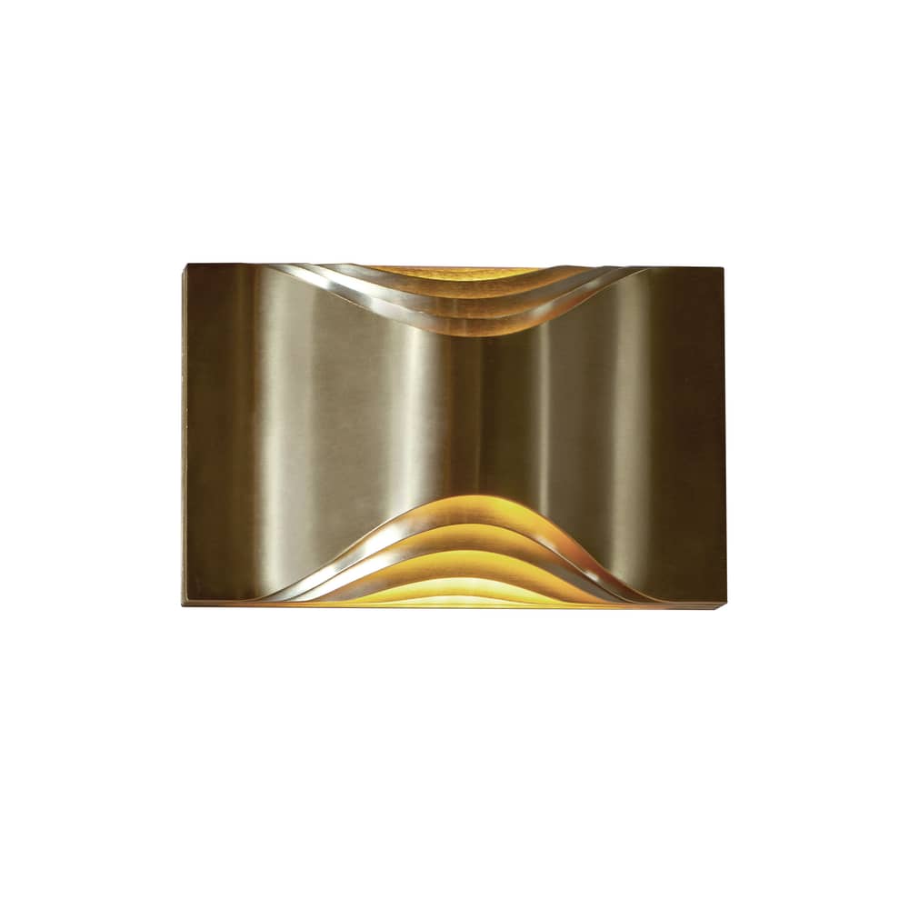 Respiro Small Wall light gold metal / L 23 cm - Metal - DCW éditions - L 23 cm / Gold - Anodized aluminium