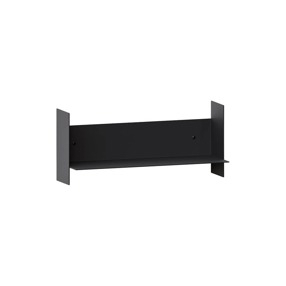 Étagère Pli métal noir / L 45 x P 15 cm - TIPTOE - Noir Graphite - Acier thermolaqué