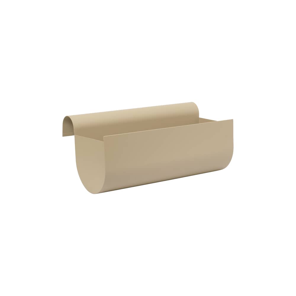 Fioriera da sospendere Uma Medium metallo beige / L 45 cm - Ferm Living - Beige cashmere - Acciaio