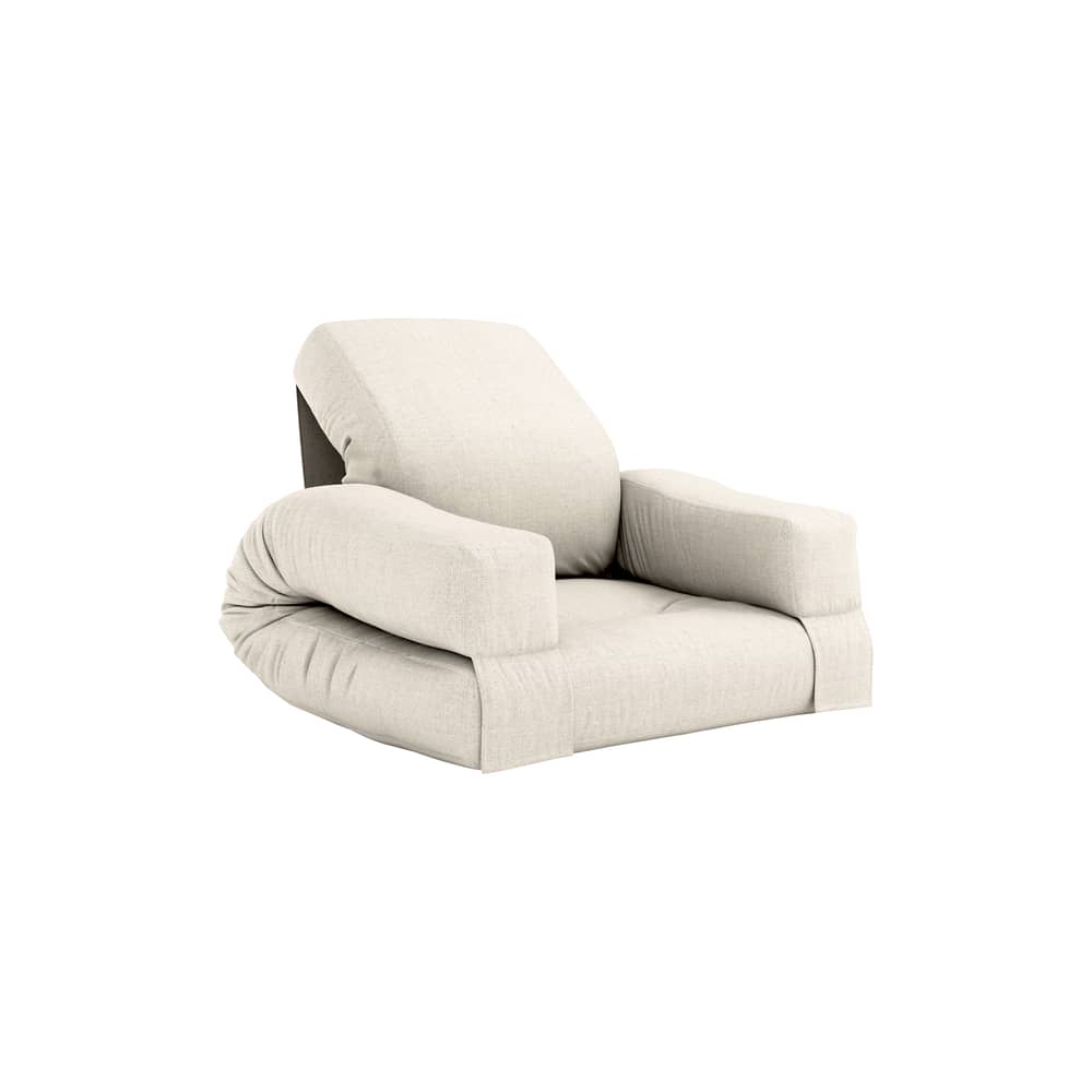 Fauteuil convertible enfant Mini Hippo / Lit d\'appoint - KARUP DESIGN - Lin 914 - Coton, Fibres mélangées, Mousse