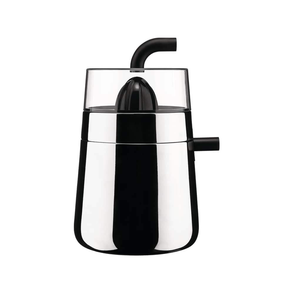 Presse-agrumes électrique Toru métal - Alessi - Acier poli / Noir - Acier inoxydable poli, Résine thermoplastique