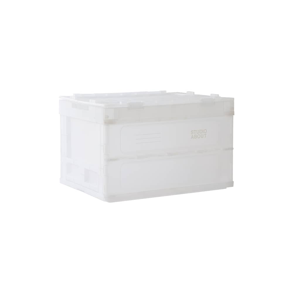 Boîte Blox Medium plastique transparent / 52.5 x 36 x H 33 cm - STUDIO ABOUT - 52.5 x 36 x H 33 cm - Polypropylène