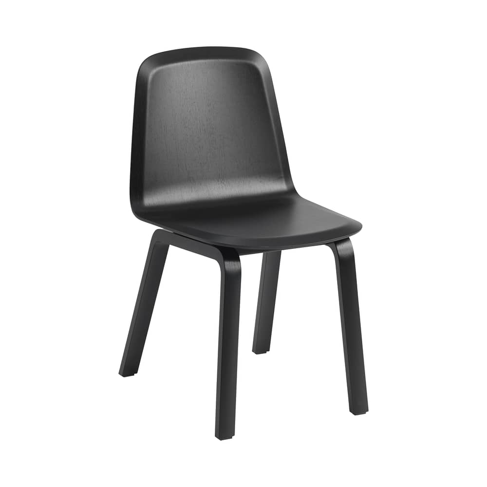 Chaise Brink bois noir - Muuto - Noir - Contreplaqué, Placage de bois certifié FSC