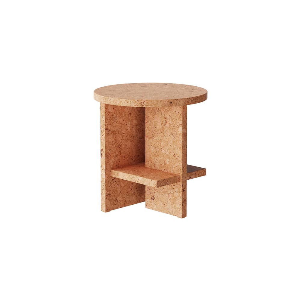 Tee Cork End table cork beige / Ø 40 x H 42.5 cm - NINE - Natural cork - Cork