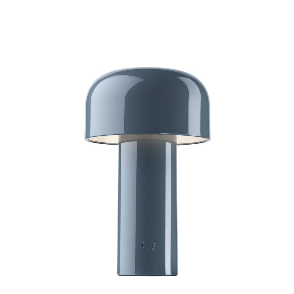 Lampe sans fil rechargeable Bellhop plastique gris  / Seconde vie - Flos - Bleu-gris - Polycarbonate