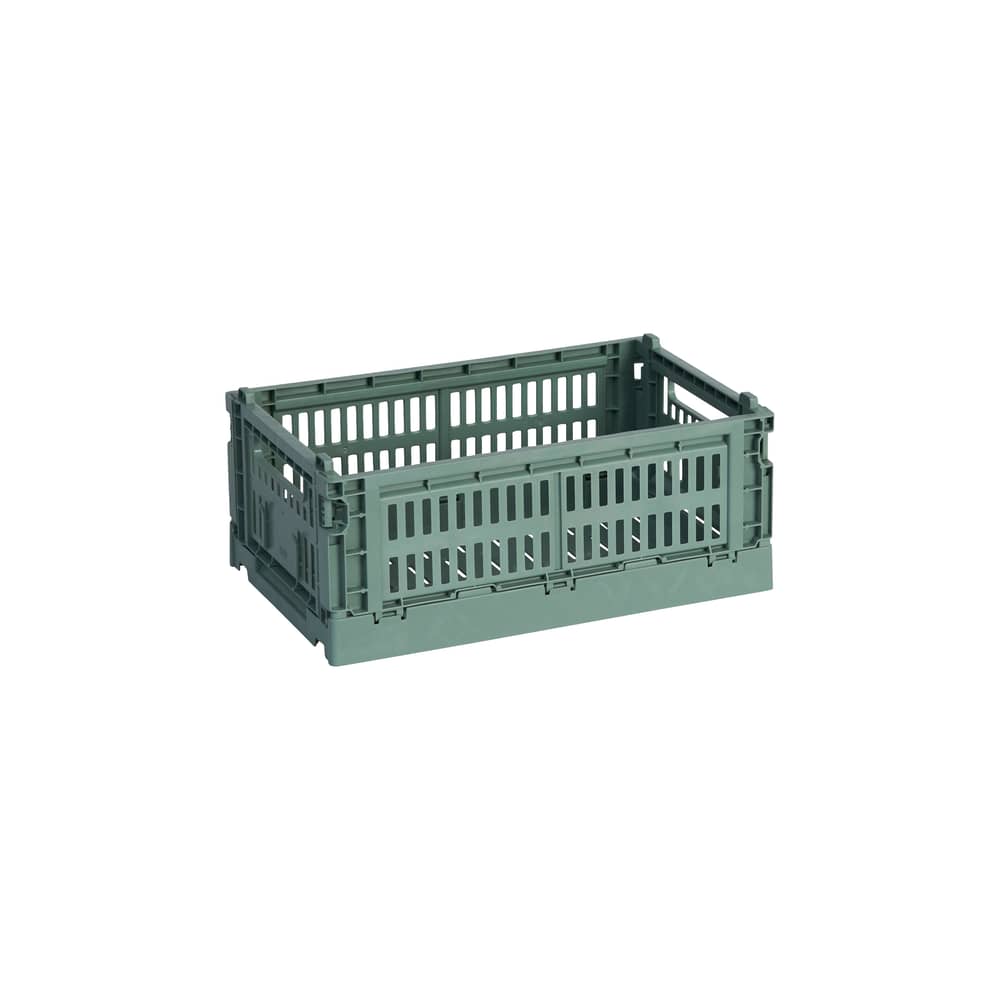 Panier Colour Crate Small / 17 x 26,5 cm - Recyclé - Hay - Vert Sauge - Polypropylène recyclé