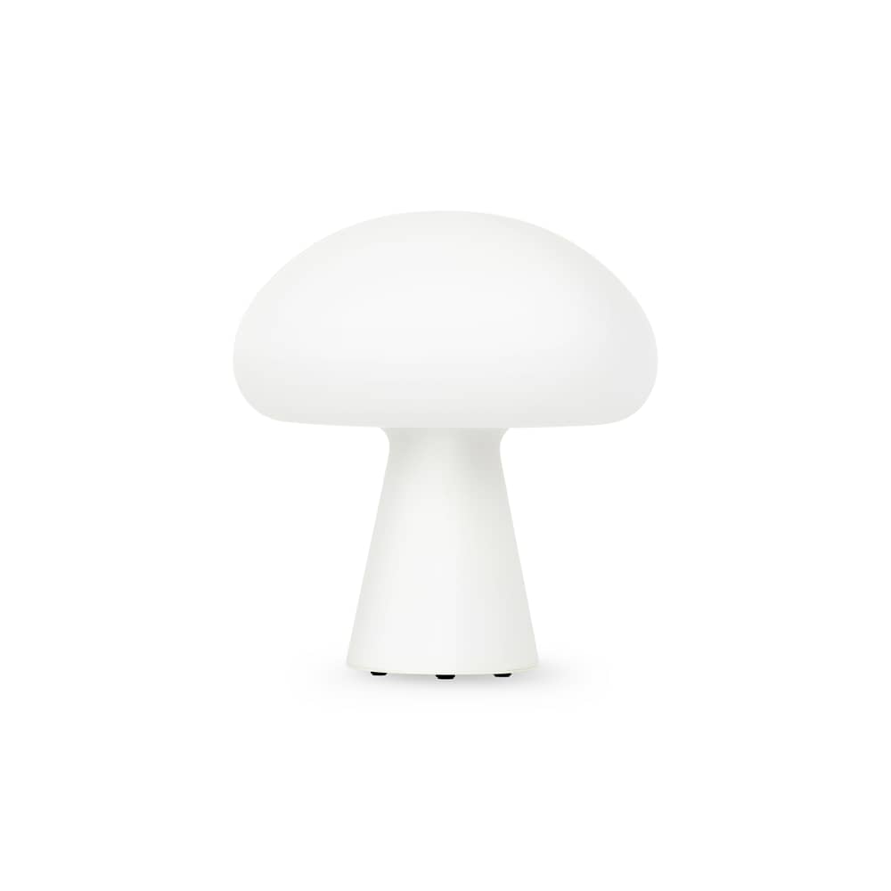 Obello LED Wireless rechargeable outdoor lamp glass white / Bill Curry, 1971 - Hand-blown glass - Gubi - Frosted Glass - Mouth blown glass