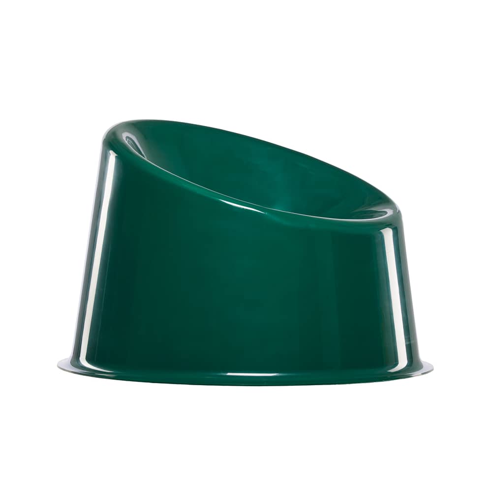 Lounge Sessel Panto Pop plastikmaterial grün / Verner Panton (1969) - Verpan - Dunkelgrün - Polypropylen