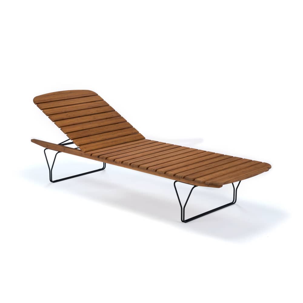 Transat inclinable Molo bois naturel - Houe - Bambou - Bambou