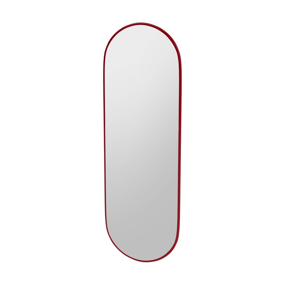 Colour Frame - Figure Wall mirror wood red / 46.8 x 138 cm - MONTANA - Beetroot 165 -  Verre miroir, Lacquered MDF