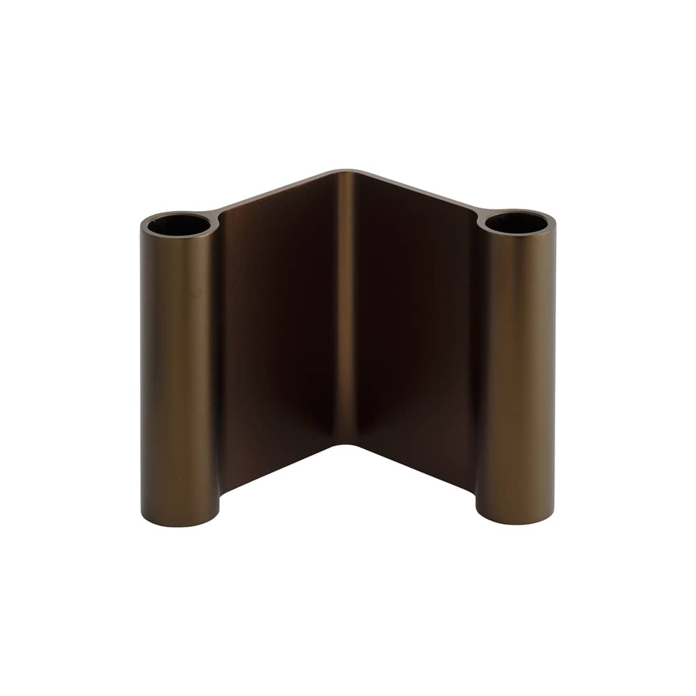 Candeliere Pair metallo marrone / H 11 cm - Muuto - Marrone - Alluminio anodizzato