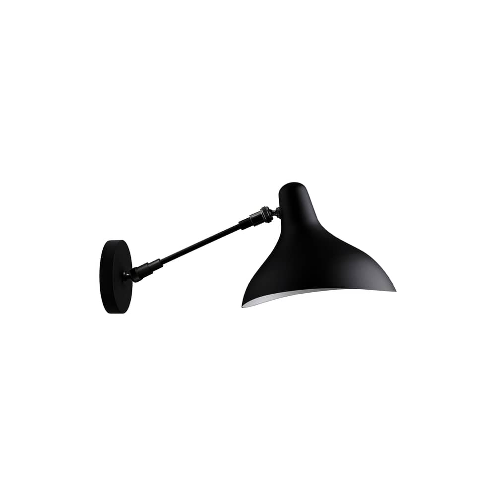 Applique Mantis BS5 métal noir / Schottlander - Réédition - DCW éditions - Noir / Abat-jour noir - Acier, Laiton