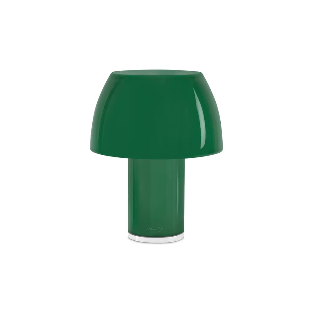 Lampe extérieur sans fil rechargeable Lorosae LED verre vert - Nemo - Vert Romarin - Verre