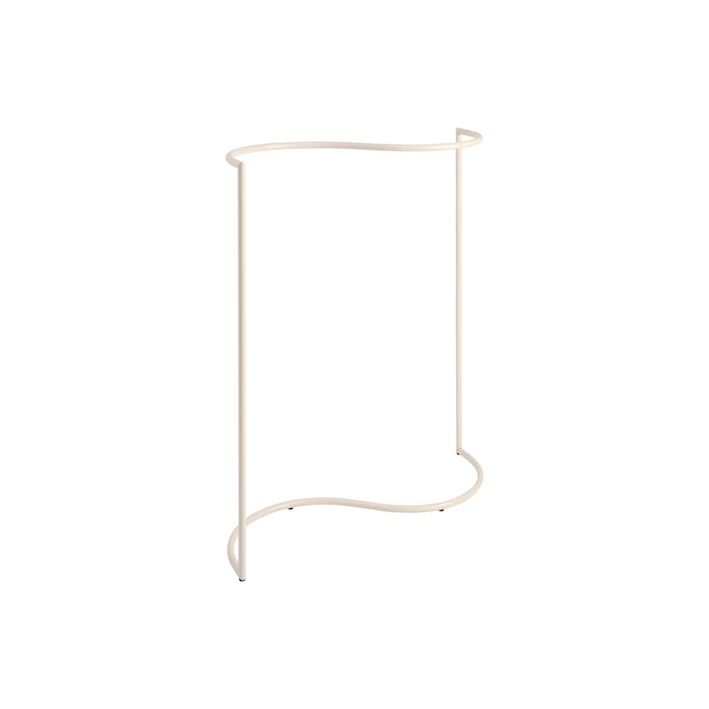 Portant Colour Rack métal beige / Forme S - L 144 x P 60 cm - Hay - Coquille d\'oeuf - Acier thermolaqué