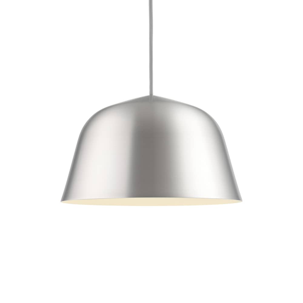 Suspension Ambit métal argent / Ø 25 cm - Muuto - Aluminium brossé - Aluminium