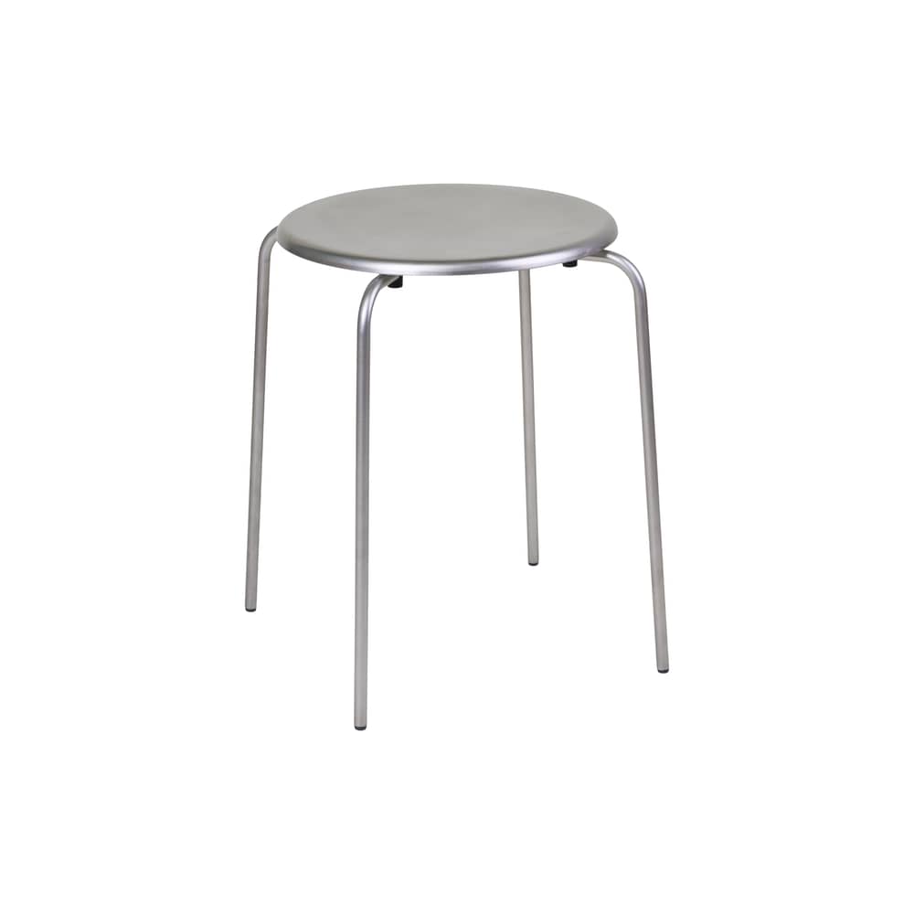 Tabouret Petit Rond métal - Frama  - Acier brossé - gebürsteter rostfreier Stahl