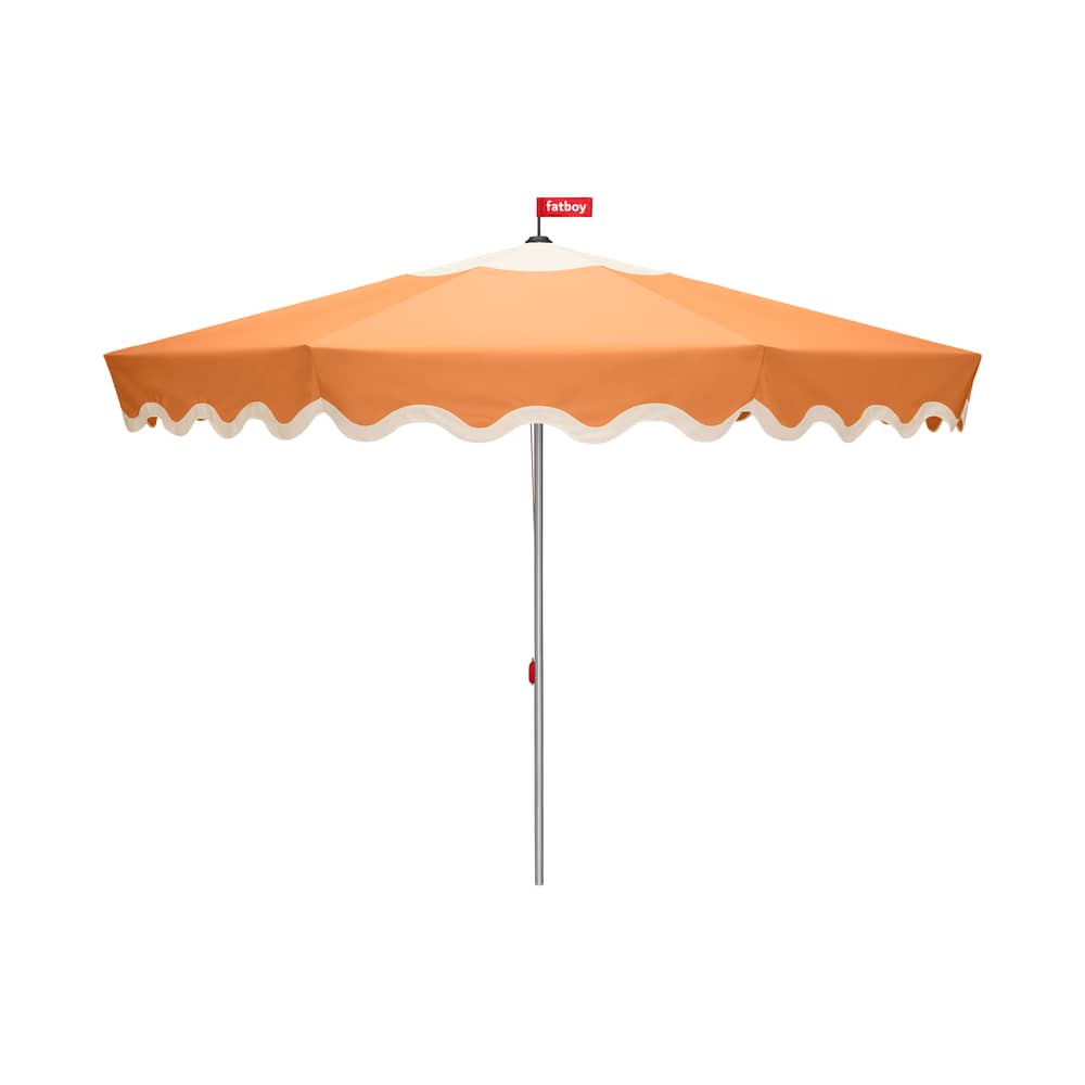 Ombrellone Pensol tessuto arancione / Ø 350 cm - Fatboy - Arancione - Alluminio, Tela poliestere