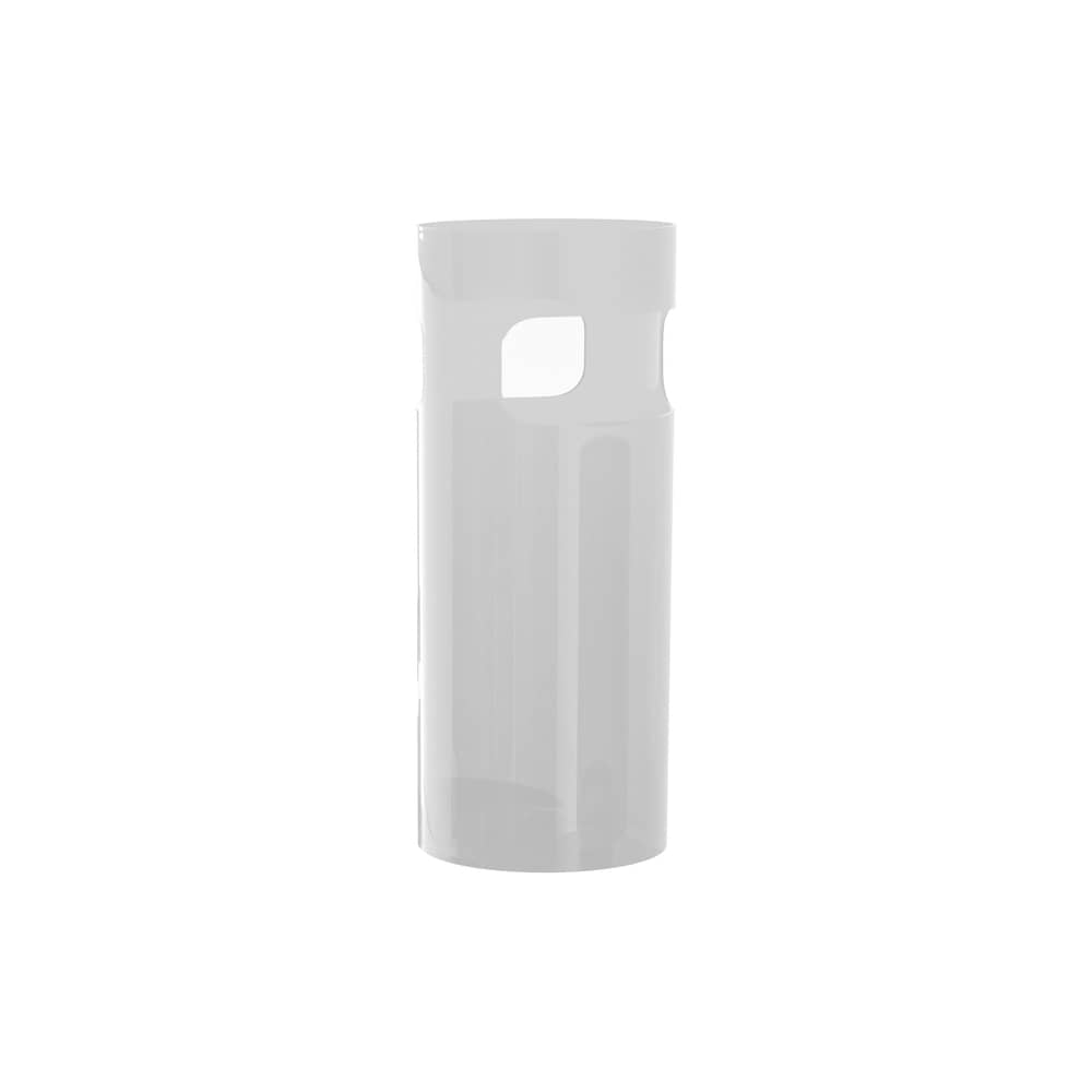  Umbrella holder plastic material white / Wastepaper basket - Gino Colombini, 1966 - Kartell - Opaque white - Recycled thermoplastic technopolymer