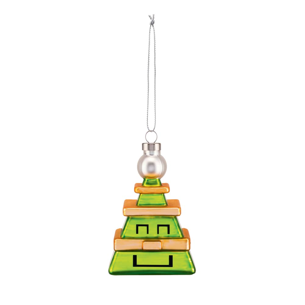 Boule de Noël Cubik Tree verre multicolore / peint main / Seconde vie - Alessi - Sapin - Verre soufflé