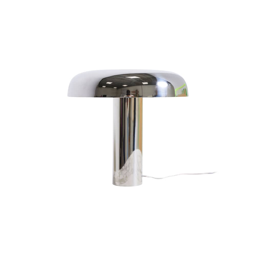 Lampada da tavolo Mushroom metallo argento / Ø 39 x H 38 cm - HK LIVING - Cromo - Acciaio cromato