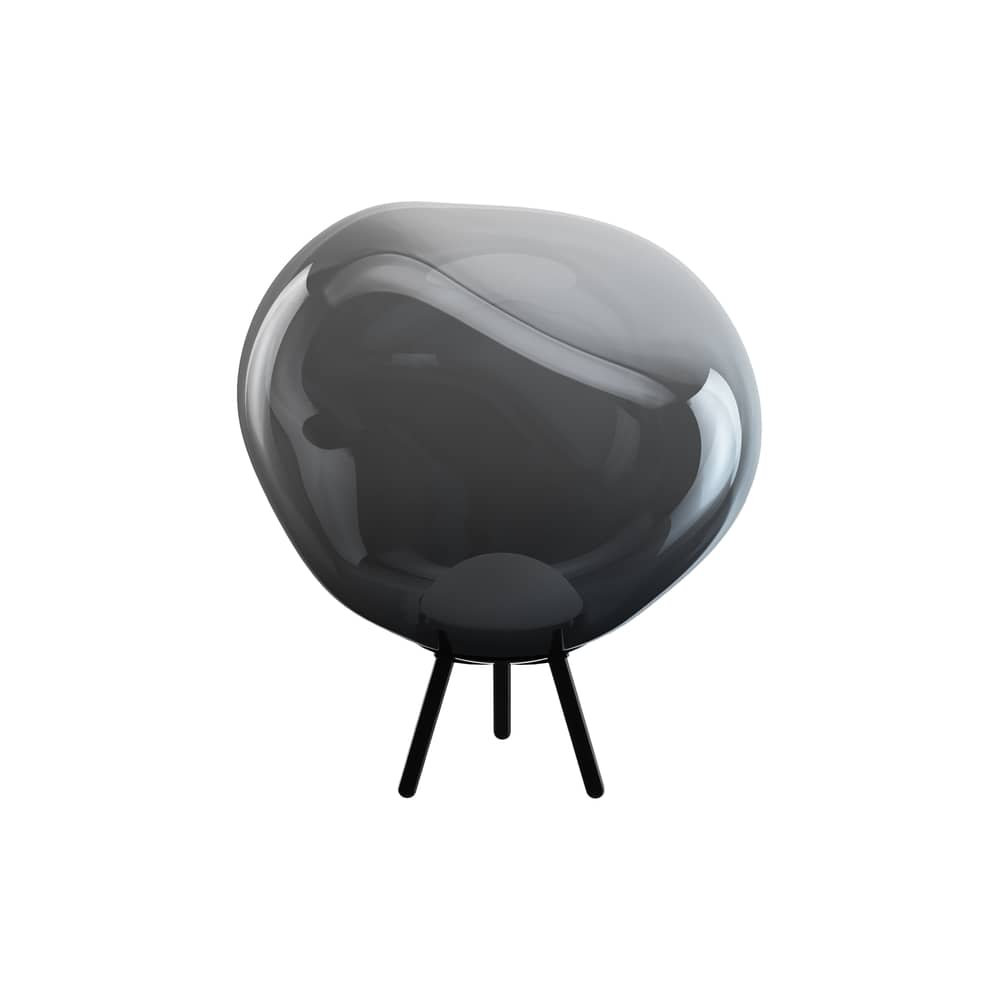 Lampe sans fil rechargeable Melt Large LED / Ø 50 cm - à poser ou suspendre - Tom Dixon - Nickel - Polycarbonate soufflé