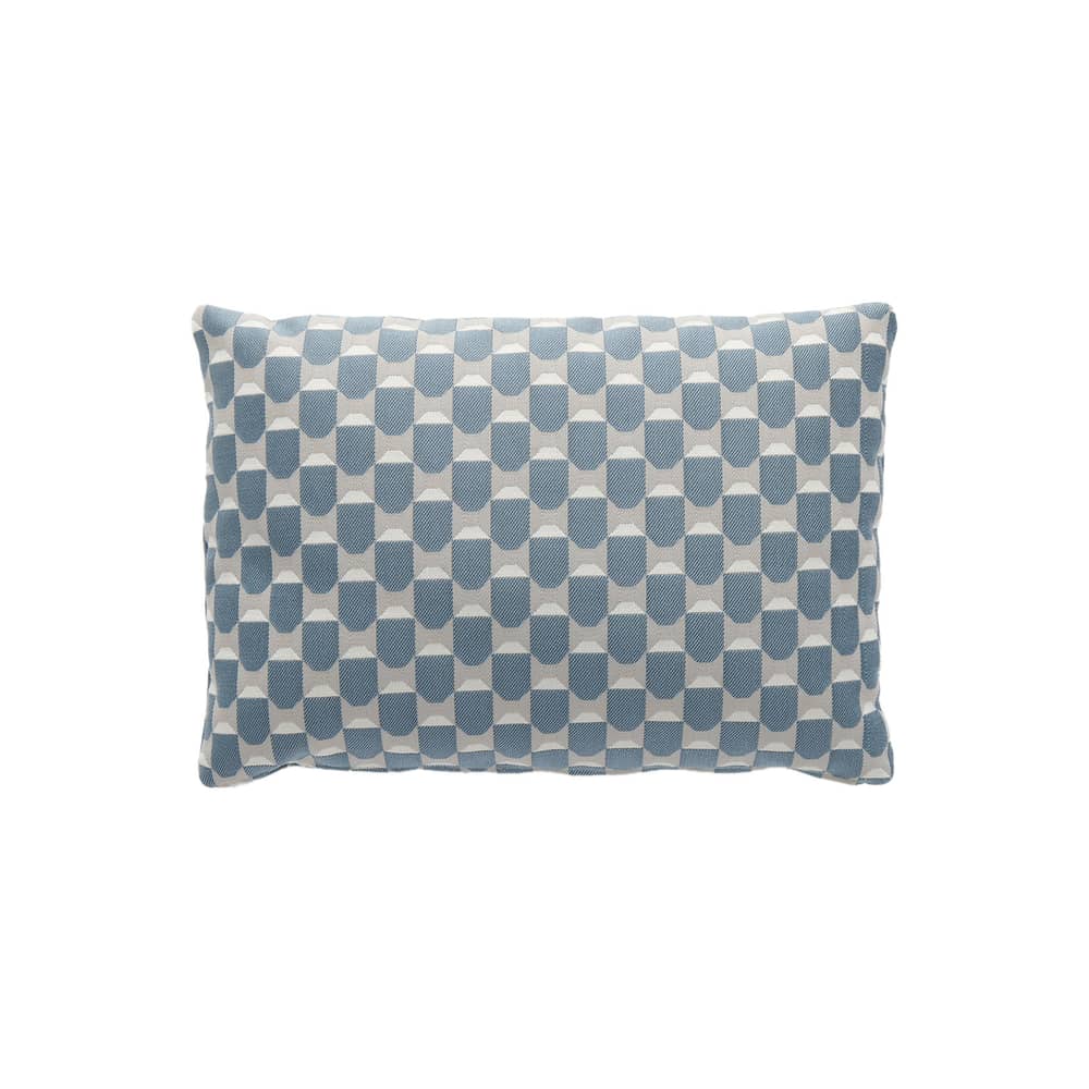 Liberty Outdoor cushion textile blue / 45 x 32 cm - Kartell - Blue (Liberty Obi Check) -  Ouate, Outdoor fabric