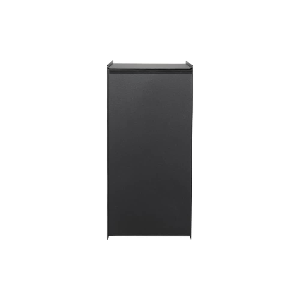 Poubelle salle de bain Sama métal noir / 5 litres - Ferm Living - Noir - Acier inoxydable