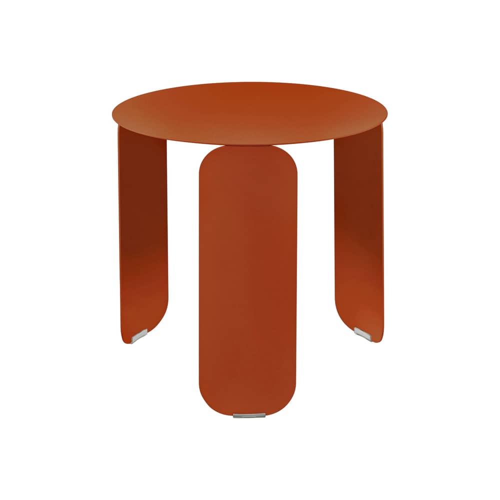 Table basse Bebop métal orange / Ø 45 x H 45 cm - Fermob - Orange confite - Acier, Aluminium