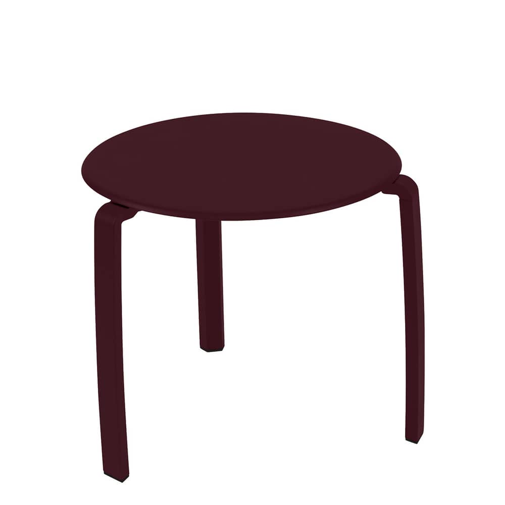 Tavolino d\'appoggio Alizé metallo rosso / Ø 48 cm - Metallo - Fermob - amarena - Alluminio