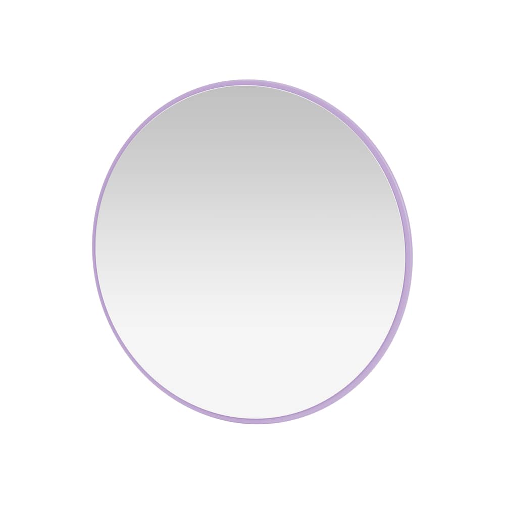 Miroir mural Colour Frame - Around bois violet / Ø 69.6 cm - MONTANA - Iris 164 -  Verre miroir, MDF laqué