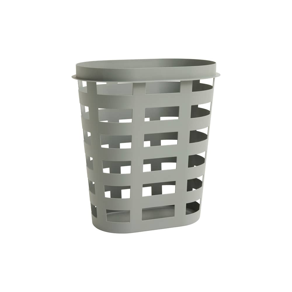 Panier à linge  plastique vert Large / 57 x 37 x H 62 cm - Hay - Vert kaki - Polypropylène recyclé