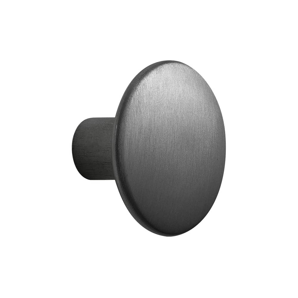 Patère The Dots Metal Medium / Ø 3,9 cm - Muuto - Noir - Acier peint