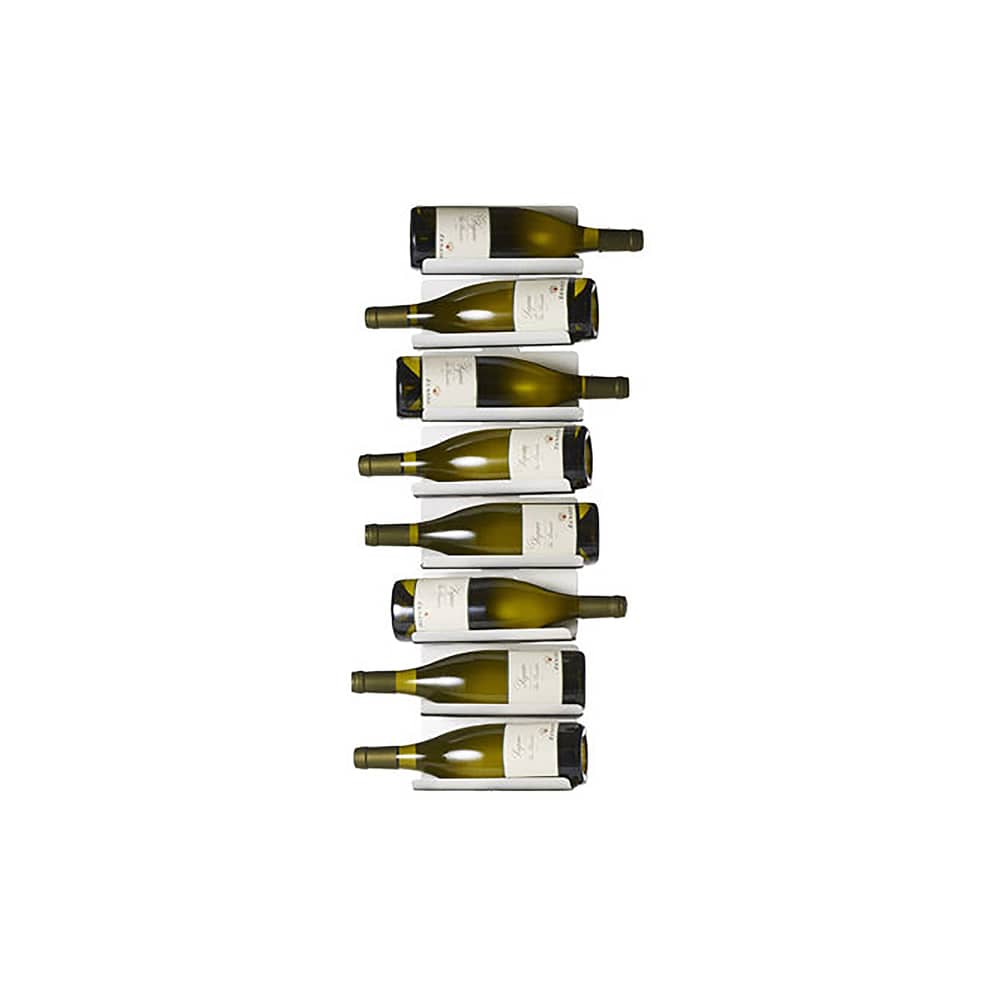 Porte-bouteilles mural Ptolomeo Vino métal blanc / H 75 cm - Opinion Ciatti - Blanc - Métal laqué