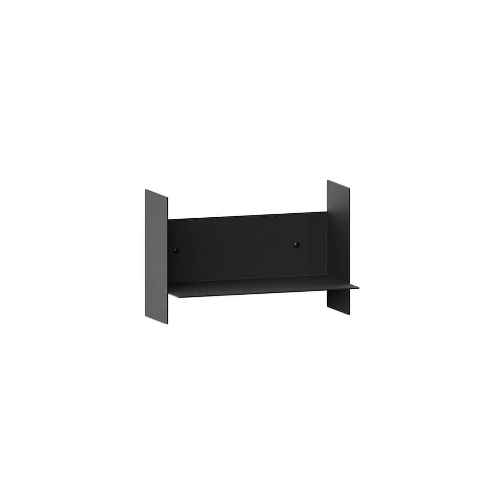 Regal Pli metall schwarz / B 30 x T 15 cm - TIPTOE - Schwarz Graphitschwarz - thermolackierter Stahl