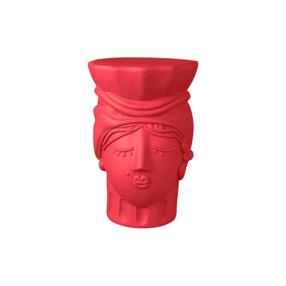 Magna Graecia - Testa di Moro Woman Stool ceramic pink - Seletti - Bougainvillea Pink - Terracotta