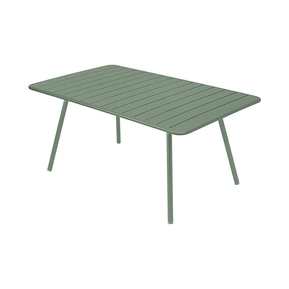 rechteckiger Tisch Luxembourg metall grün / 165 x 100 cm - 6 bis 8 Personen - Fermob - Kaktus - lackiertes Aluminium