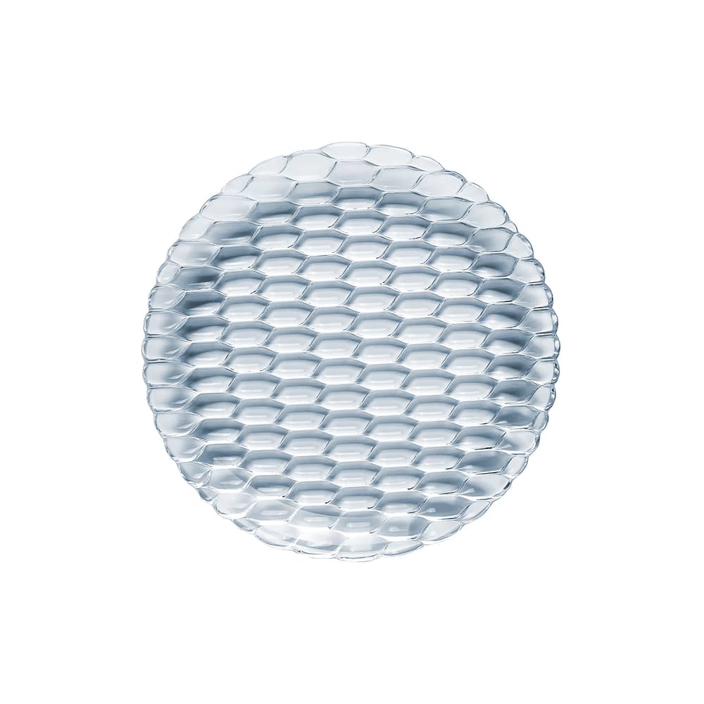 Teller Jellies Family plastikmaterial blau / Ø 27 cm - Kartell - Himmelblau - Thermoplastisches Polykarbonat