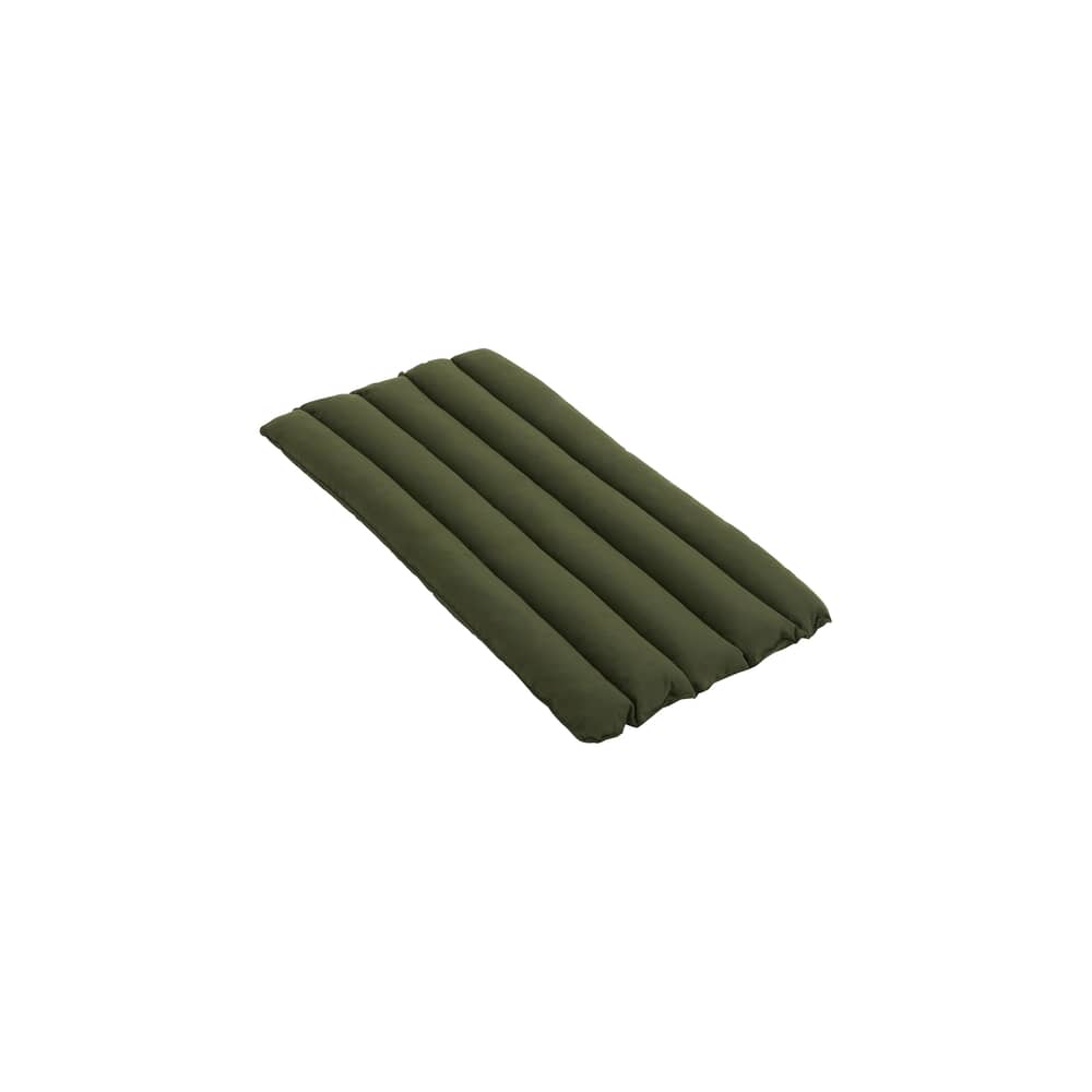 Accessoire / Coussin intégral Soft Quilted - Pour fauteuil bas Palissade avec dossier bas - Hay - Olive - Mousse polyuréthane, Tissu oléfine