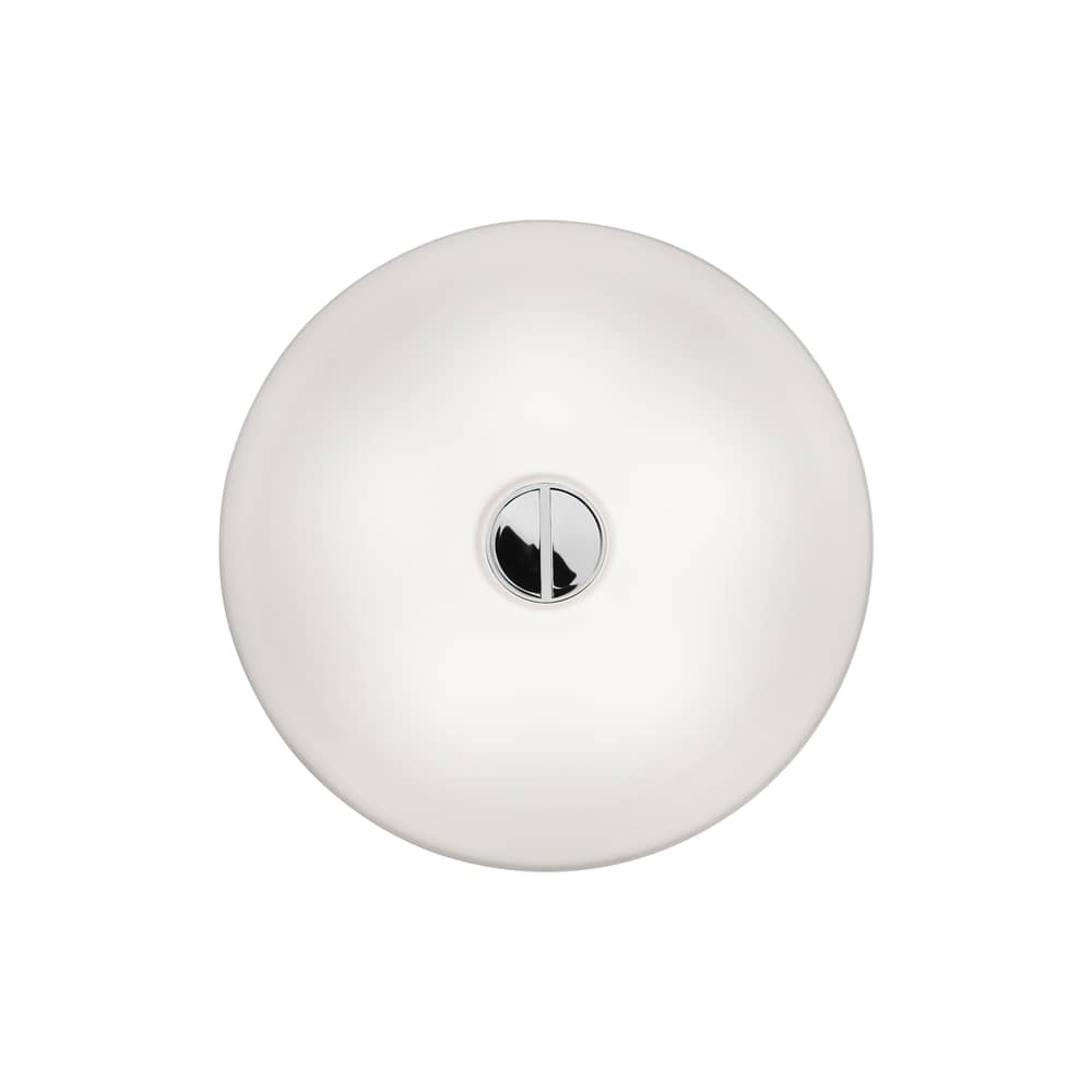 Applique Button INDOOR / Plafonnier - Ø 47 cm / Verre - Flos - Ø 47 cm / Blanc - Verre