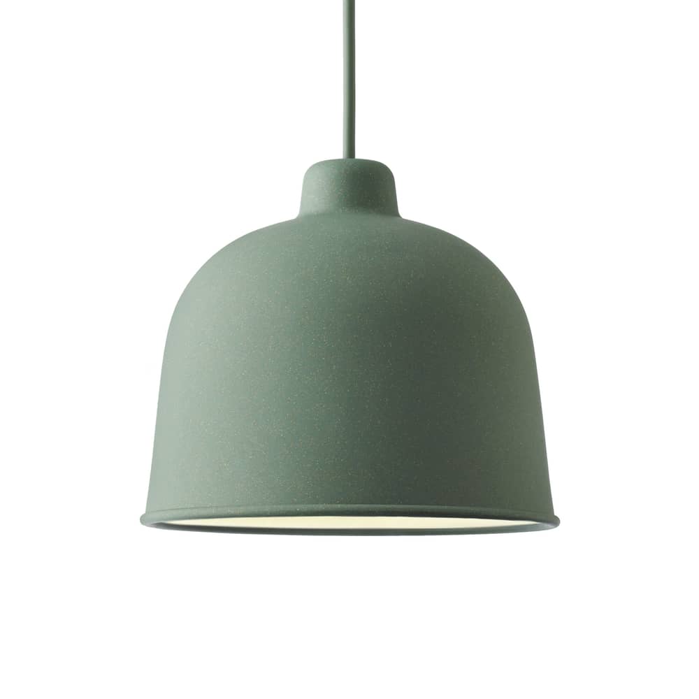 Suspension Grain matériau composite vert / Ø 21 cm - Muuto - Vert Sauge - Matériau composite