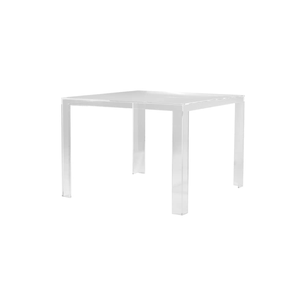 Table carrée Invisible / Tokujin Yoshioka, 2012 - 100 x 100 cm - Kartell - Cristal - PMMA