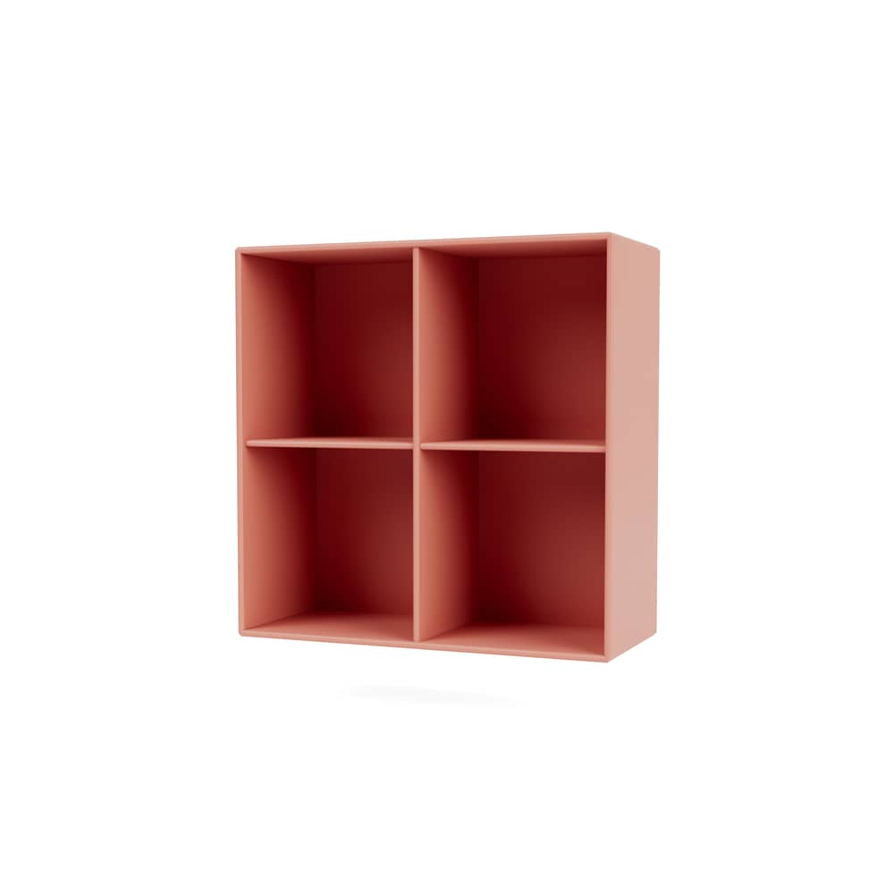Wandablage Show holz rosa / B 69,6 x T 30 x H 69,6 cm - MONTANA - Rhubarb 151 - lackierte Holzfaserplatte