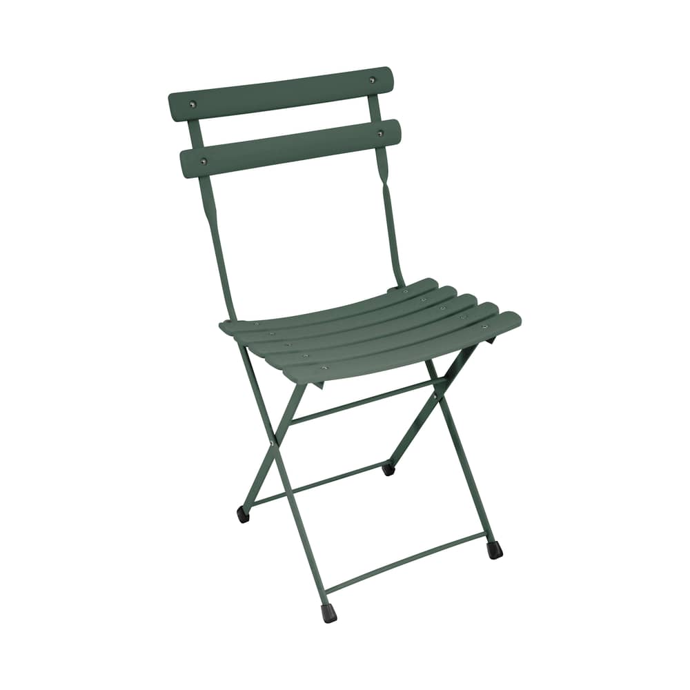 Chaise pliante Arc en Ciel métal - Emu - Vert foncé - Acier verni