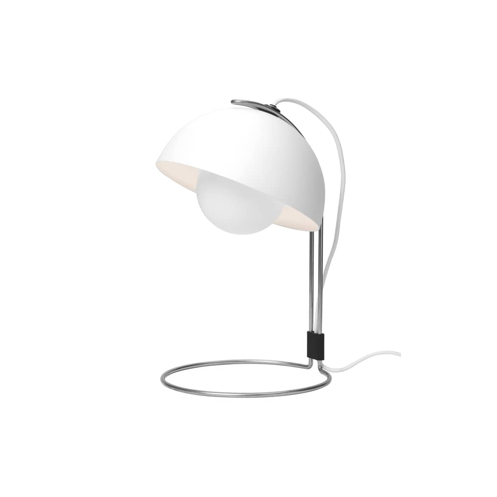 FlowerPot VP4 Table lamp metal white H 36 cm - &tradition - White - Lacquered aluminium