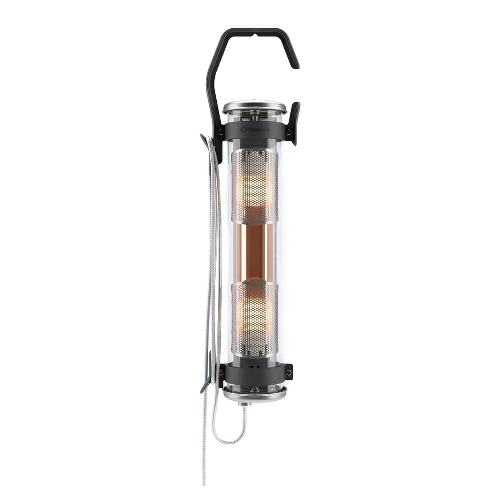 Lampe d\'extérieur Balke métal verre noir / L 65 cm - SAMMODE STUDIO - Noir / Cuivre - Acier inoxydable laqué, Aluminium anodisé, Verre borosilicaté